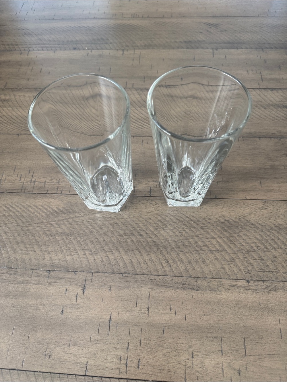 Libbey Duratuff Clear Glass Tumbler Pair
